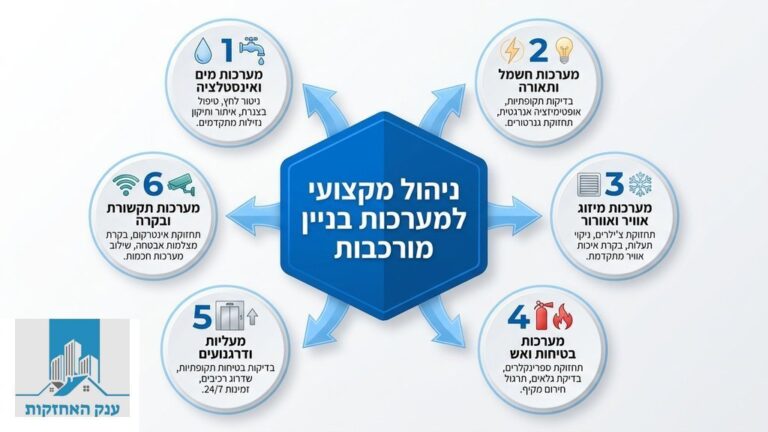 מערכות מורכבות בבניין מגורים מודרני מתוחזקות היטב