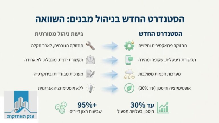 לובי בניין מגורים מודרני המתוחזק ברמה גבוהה