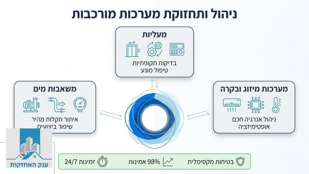 נוצר על ידי מודל בינה מלאכותית Gemini Pro טכנאי מקצועי מבצע בדיקת מערכות בבניין משותף